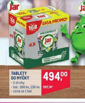 Makro Jar tablety do myčky nabídka