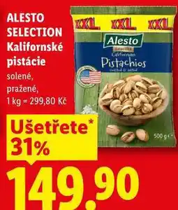 Lidl ALESTO XIL SELECTION Kalifornské pistácie nabídka