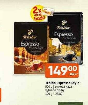 Terno Tchibo espresso style nabídka