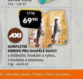 Terno Axi kompletní krmivo pro kočky nabídka