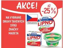 Globus Na vybrané druhy tavených sýrů značky MADETA nabídka