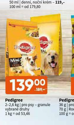 Terno Pedigree granule pro psy nabídka
