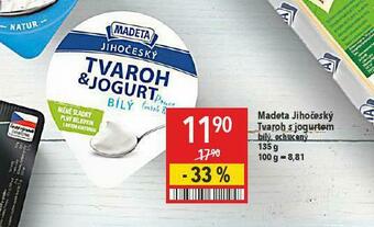 Globus Madeta jihočeský tvaroh s jogurtem nabídka