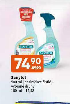 Terno Sanytol dezinfekce čistič nabídka