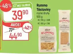 Globus Rummo Těstoviny nabídka