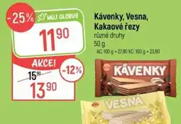 Globus Kávenky, Vesna, Kakaové řezy nabídka