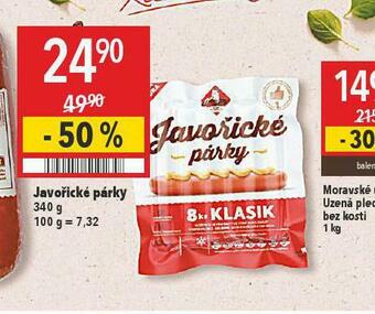 Globus Javořické párky nabídka