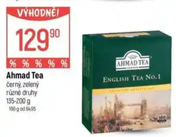 Globus Ahmad Tea černý, zelený nabídka
