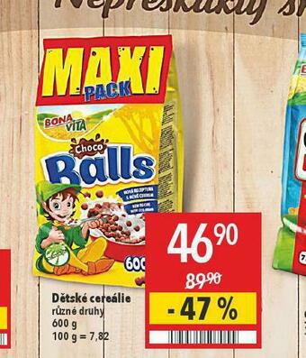 Globus Dětské cereálie nabídka