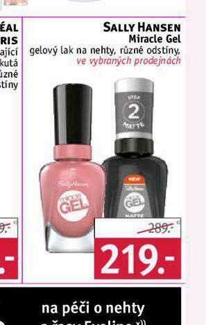 Rossmann Sally hansen gelový lak na nehty nabídka