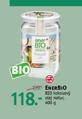 Rossmann Enerbio bio kokosový olej natur nabídka
