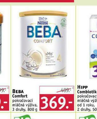 Rossmann Beba comfort pokračovací mléčná výživa nabídka