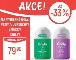 Globus Na vybrané gely, pěny a ubrousky značky chilly nabídka