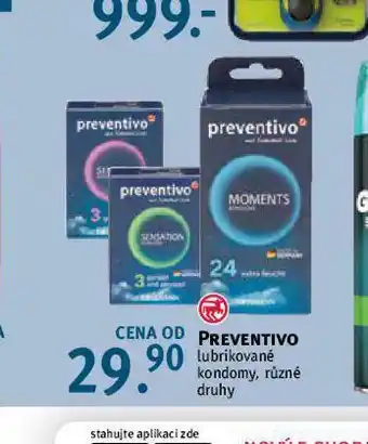 Preventivo lubrikované kondomy