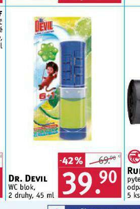 Rossmann Dr. devil wc blok nabídka
