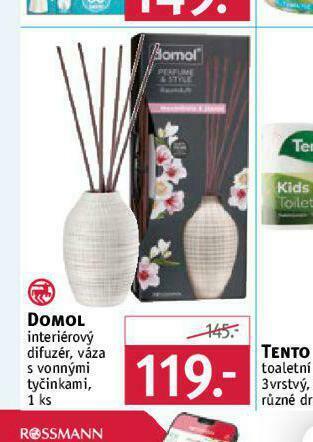 Rossmann Domol interiérový difuzér nabídka