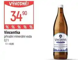 Globus Vincentka přírodní minerální voda nabídka