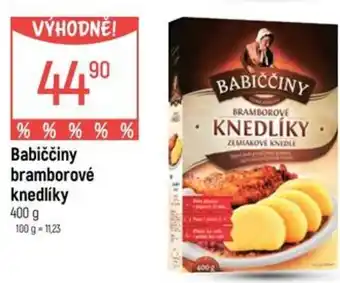 Globus Babiččiny bramborové knedlíky nabídka