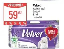 Globus Velvet toaletní papír nabídka