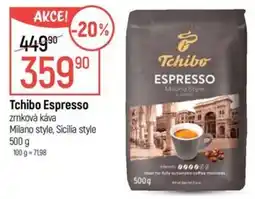 Globus Tchibo Espresso zrnková káva nabídka