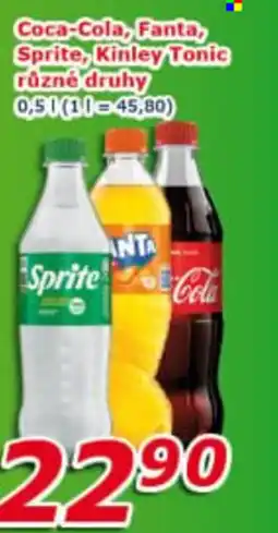 ESO MARKET Coca-Cola, Fanta Sprite, Kinley Tonic nabídka