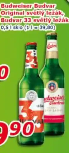 ESO MARKET Budweiser Budvar Original světlý ležák, Budvar 33 světlý ležák nabídka