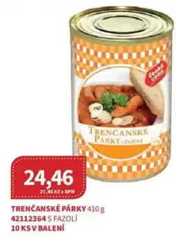 Kubík potraviny Trenčanské párky nabídka