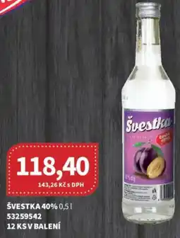 Kubík potraviny Švestka 40% nabídka