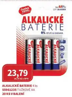 Kubík potraviny Alkalické baterie nabídka