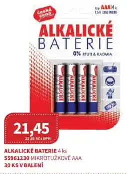 Kubík potraviny Alkalické baterie nabídka