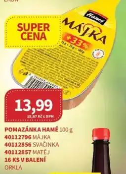 Kubík potraviny Pomazánka Hamé nabídka