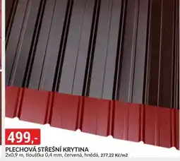 Baumax Plechová střešní krytina nabídka