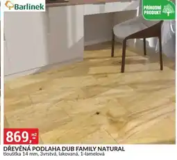 Baumax Dřevěná podlaha dub family natural nabídka
