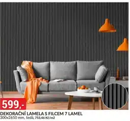 Baumax Dekorační lamela s filcem 7 lamel nabídka