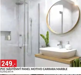 PVC Nástěnný panel motivo carrara marble