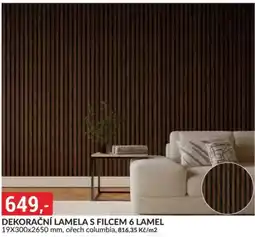 Baumax Dekorační lamela s filcem 6 lamel nabídka
