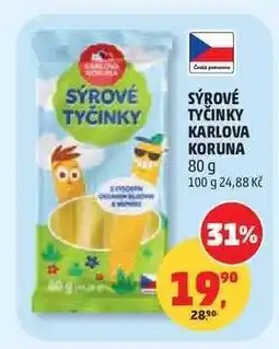 Penny Market Sýrové tyčinky Karlova Koruna nabídka
