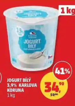 Penny Market JOGURT BÍLÝ 3,9% KARLOVA KORUNA nabídka