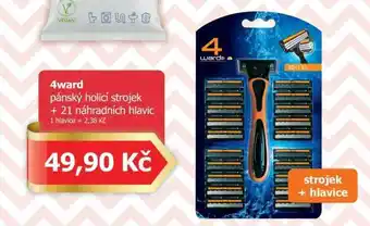 4ward pánský holicí strojek + 21 náhradních hlavic