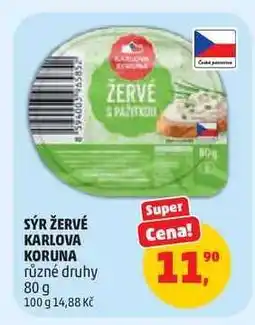 Penny Market Sýr Žervé Karlova Koruna nabídka