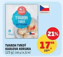 Penny Market Tvaroh tvrdý Karlova Koruna nabídka