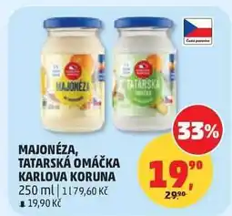 Penny Market MAJONÉZA, TATARSKÁ OMÁČKA KARLOVA KORUNA nabídka