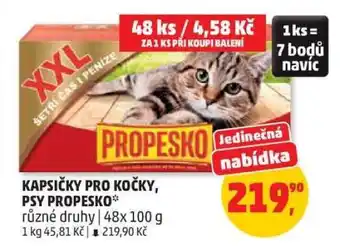 KAPSIČKY PRO KOČKY, PSY PROPESKO