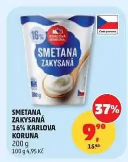Penny Market SMETANA ZAKYSANÁ 16% KARLOVA KORUNA nabídka