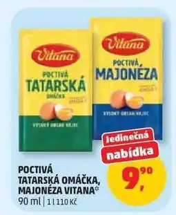 Penny Market Poctivá Tatarská omáčka, Majonéza Vitana nabídka