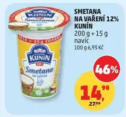 Penny Market SMETANA NA VAŘENÍ 12% KUNÍN nabídka