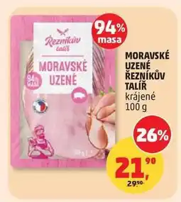 Penny Market MORAVSKÉ UZENÉ ŘEZNÍKŮV TALÍŘ krájené 100 g nabídka