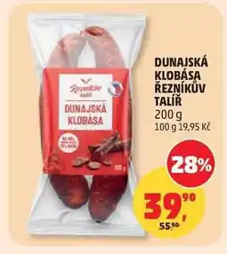Penny Market DUNAJSKÁ KLOBÁSA ŘEZNÍKŮV TALÍŘ nabídka