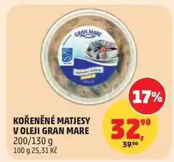 Penny Market KOŘENĚNÉ MATJESY V OLEJI GRAN MARE nabídka