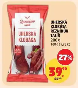Penny Market UHERSKÁ KLOBÁSA ŘEZNÍKŮV TALÍŘ nabídka